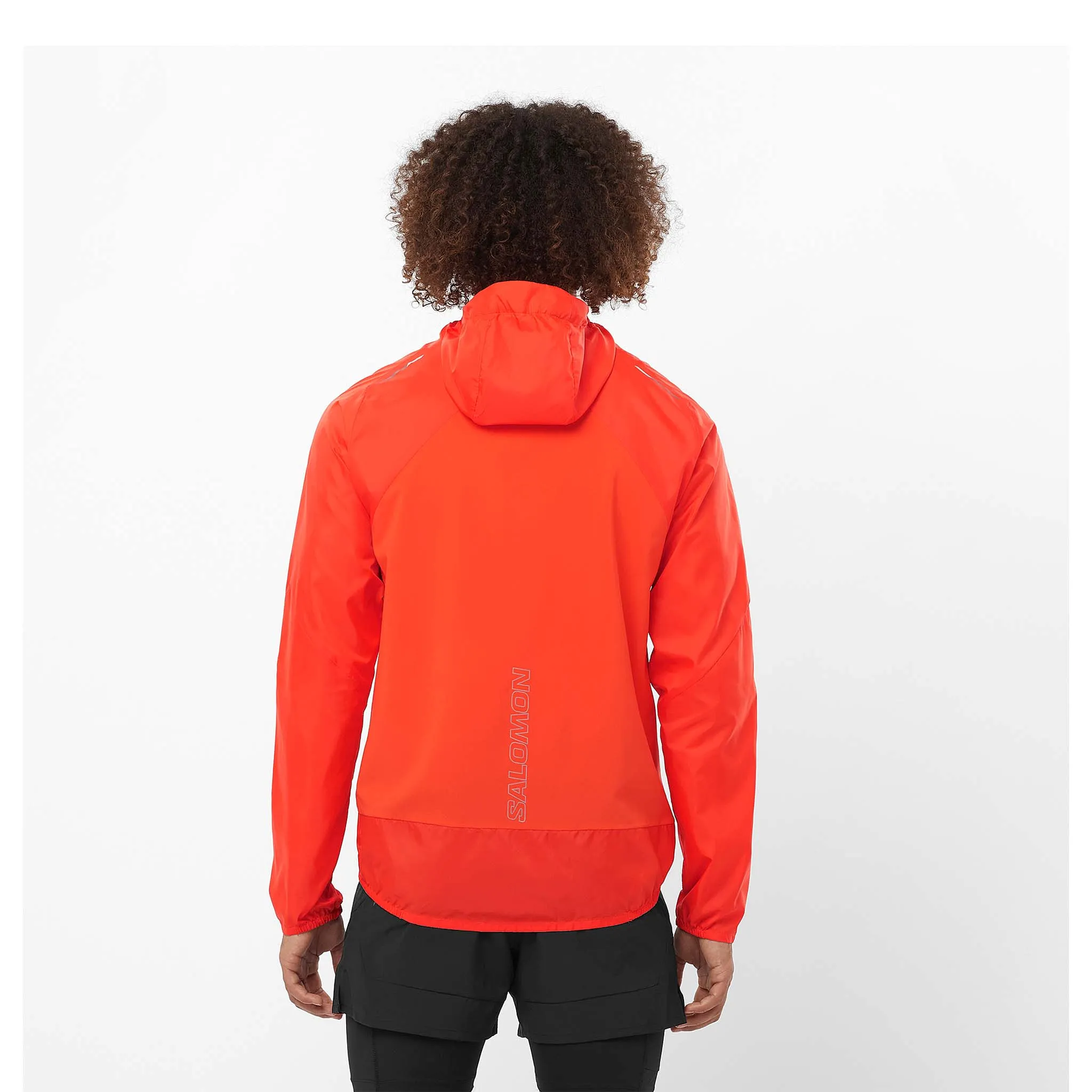 Salomon | Men's Bonatti Cross Wind Jacket Hoodie - Cherry Tomato