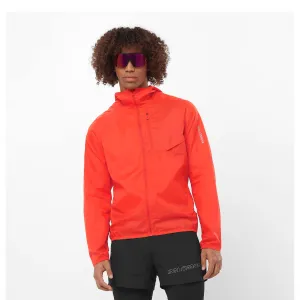 Salomon | Men's Bonatti Cross Wind Jacket Hoodie - Cherry Tomato