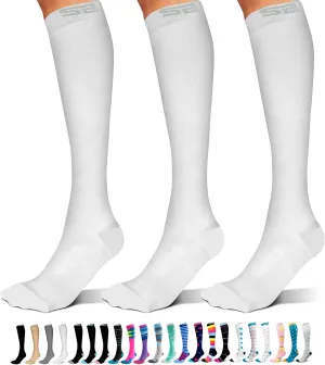 SB SOX 3-Pair Compression Socks for Women & Men (15-20mmHg) – Womens Compression Socks All Day Wear!