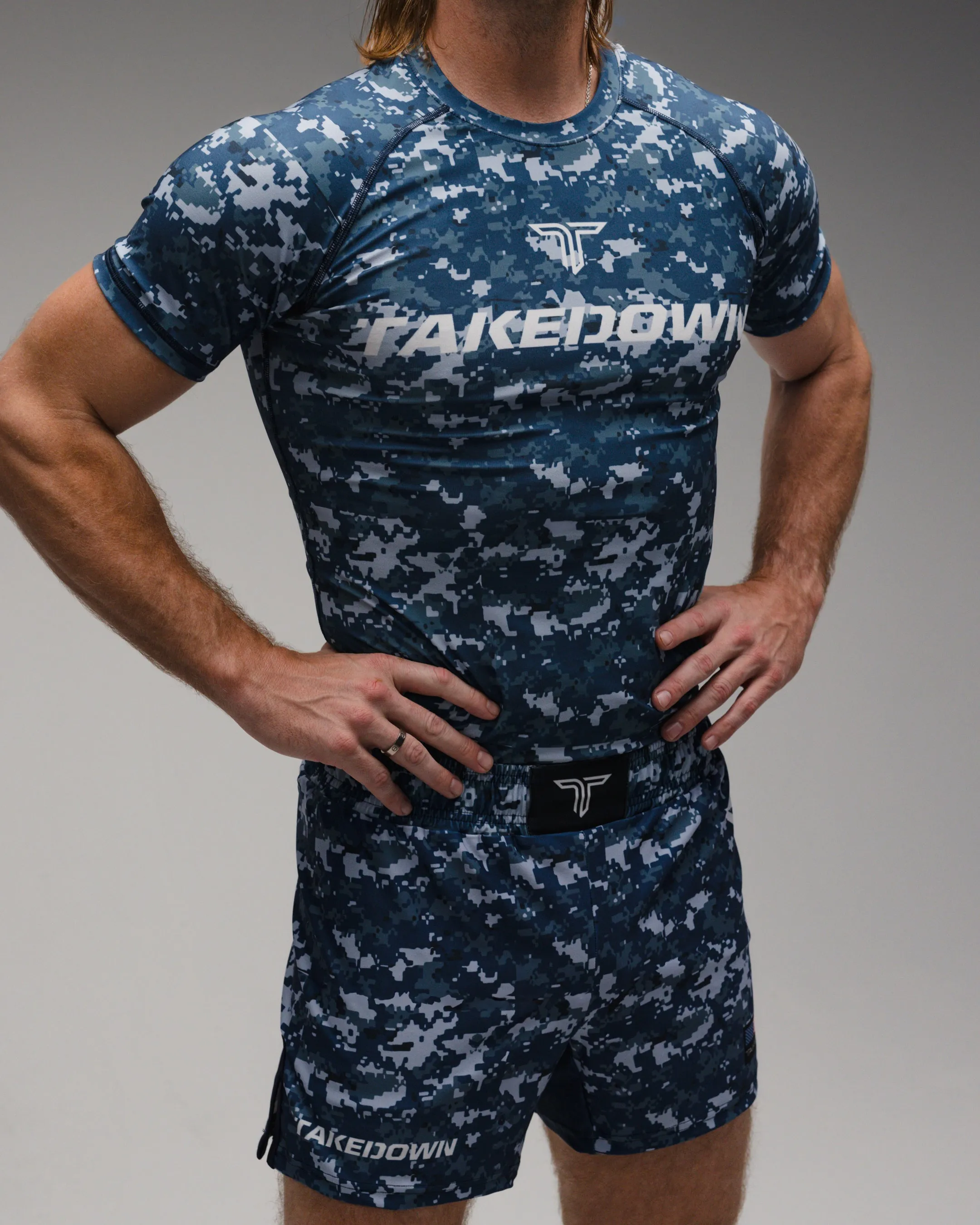 Sea Camo Fight Shorts (5"&7“ Inseam)