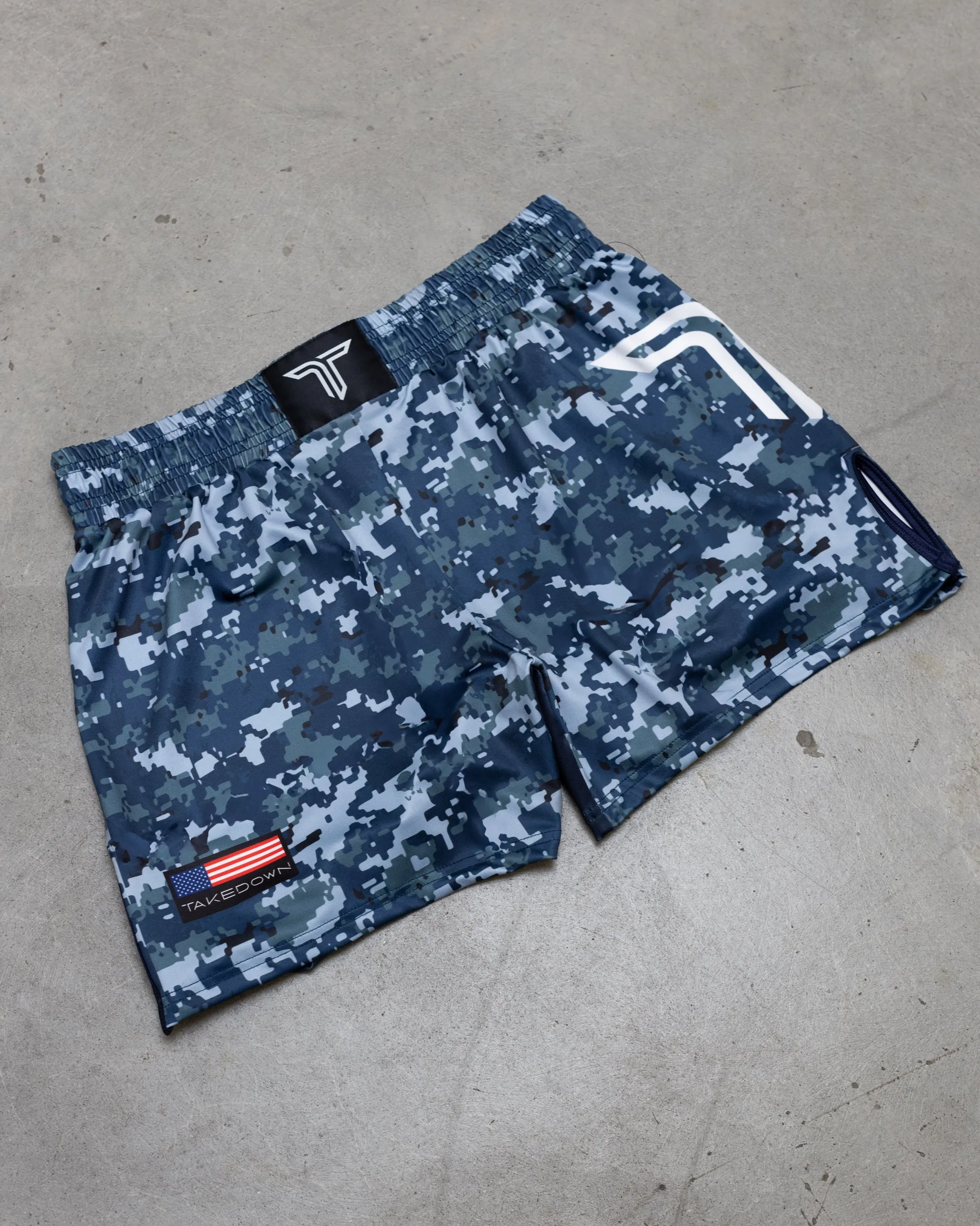 Sea Camo Fight Shorts (5"&7“ Inseam)