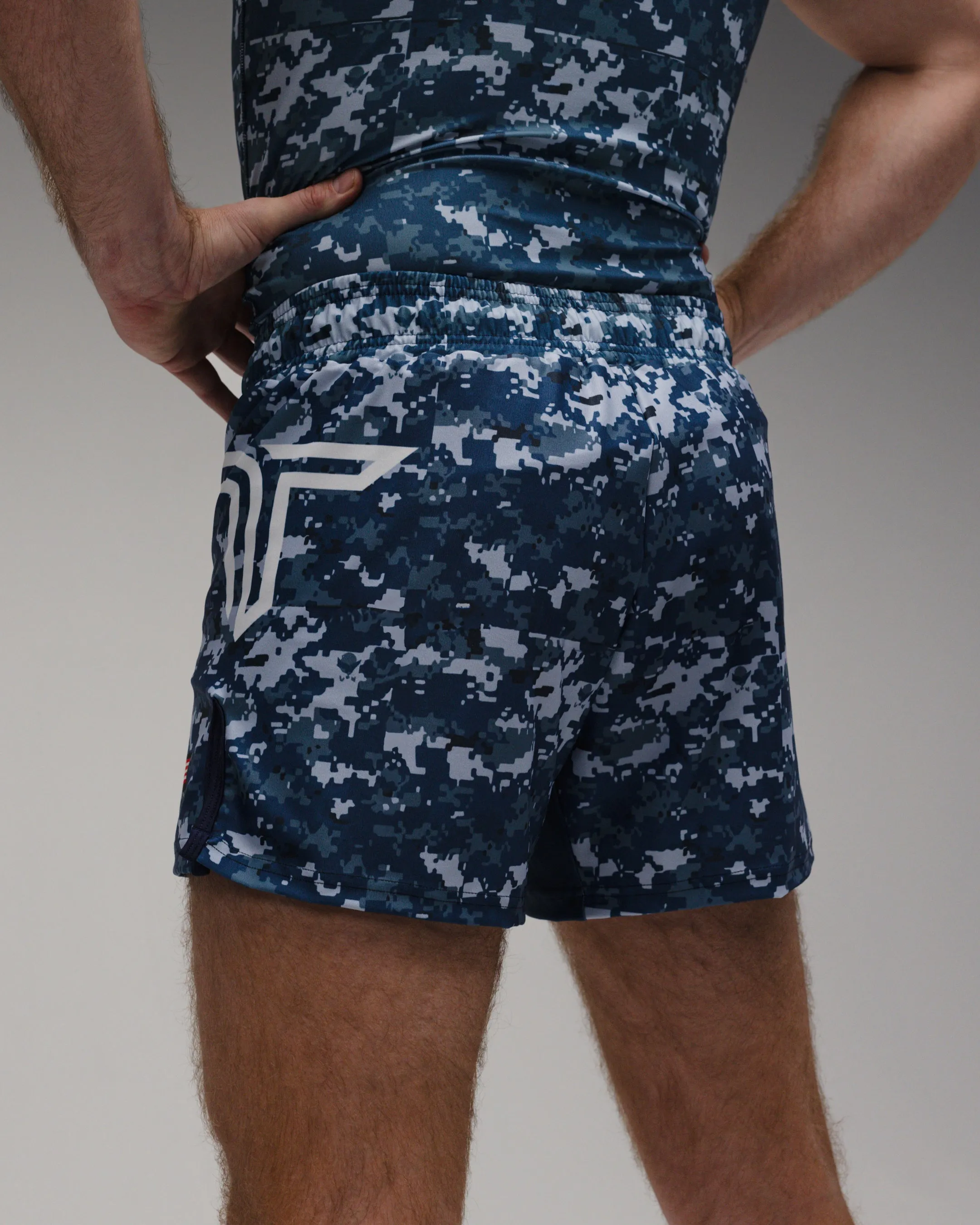 Sea Camo Fight Shorts (5"&7“ Inseam)