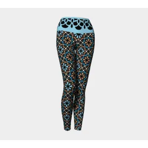 Sea Stained Glass Leggings