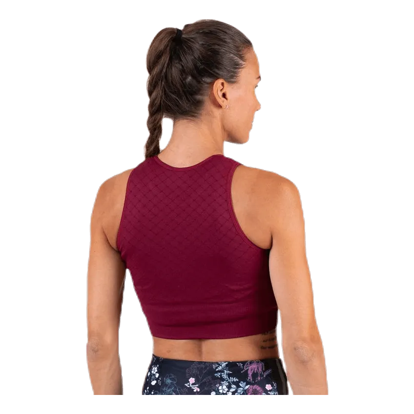 Seamless Crop Top Red