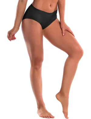 Seamless Sports Bikini Underwear black_Plus Size