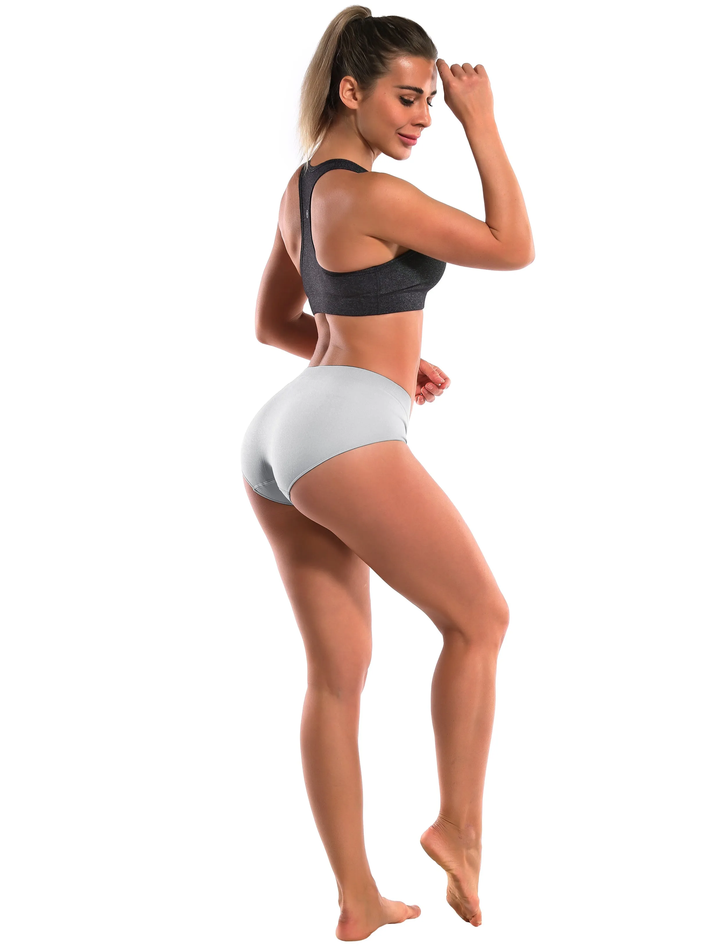 Seamless Sports Bikini Underwear gray_Pilates