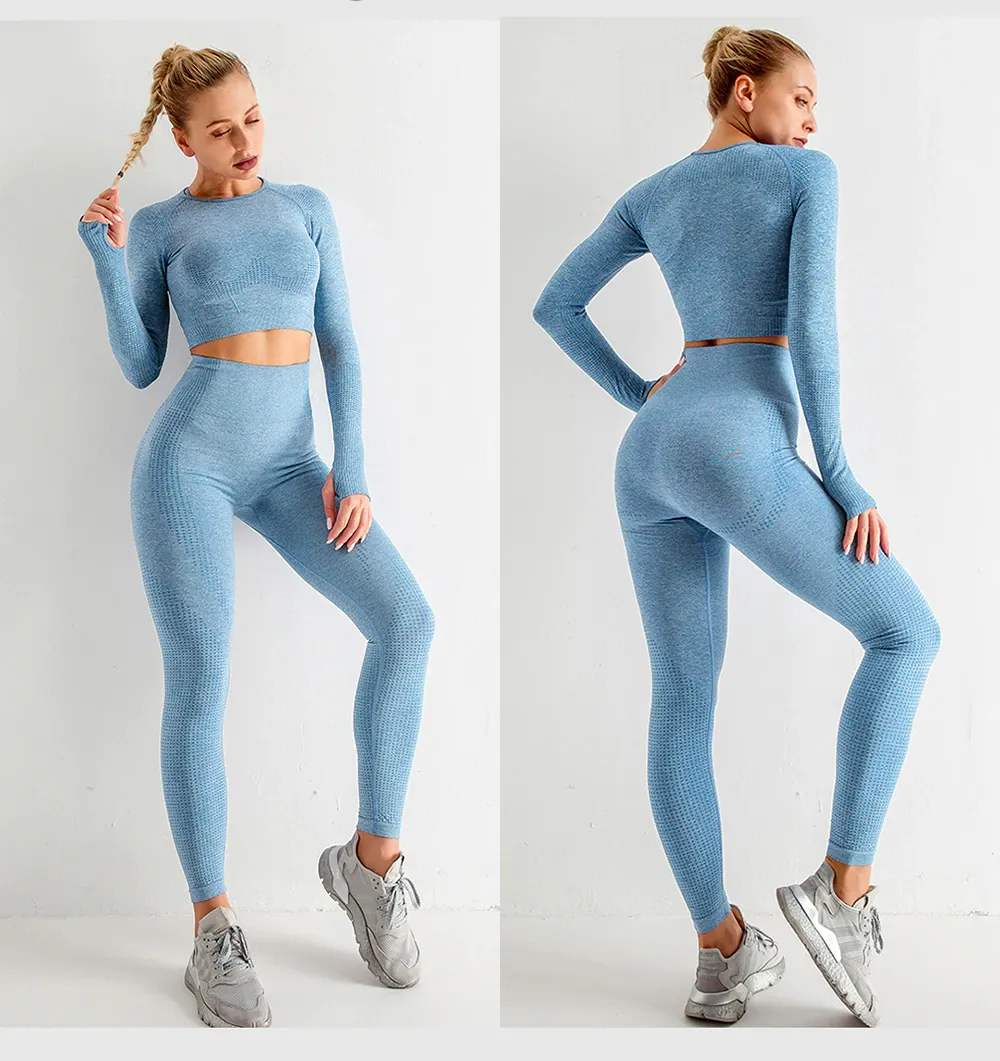 Seamless Yoga Set Fitness Sports Set ( 5 Piece )