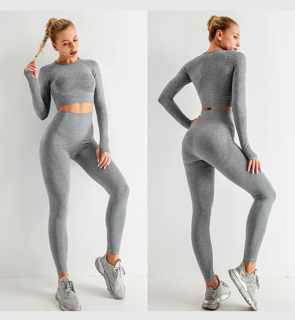 Seamless Yoga Set Fitness Sports Set ( 5 Piece )
