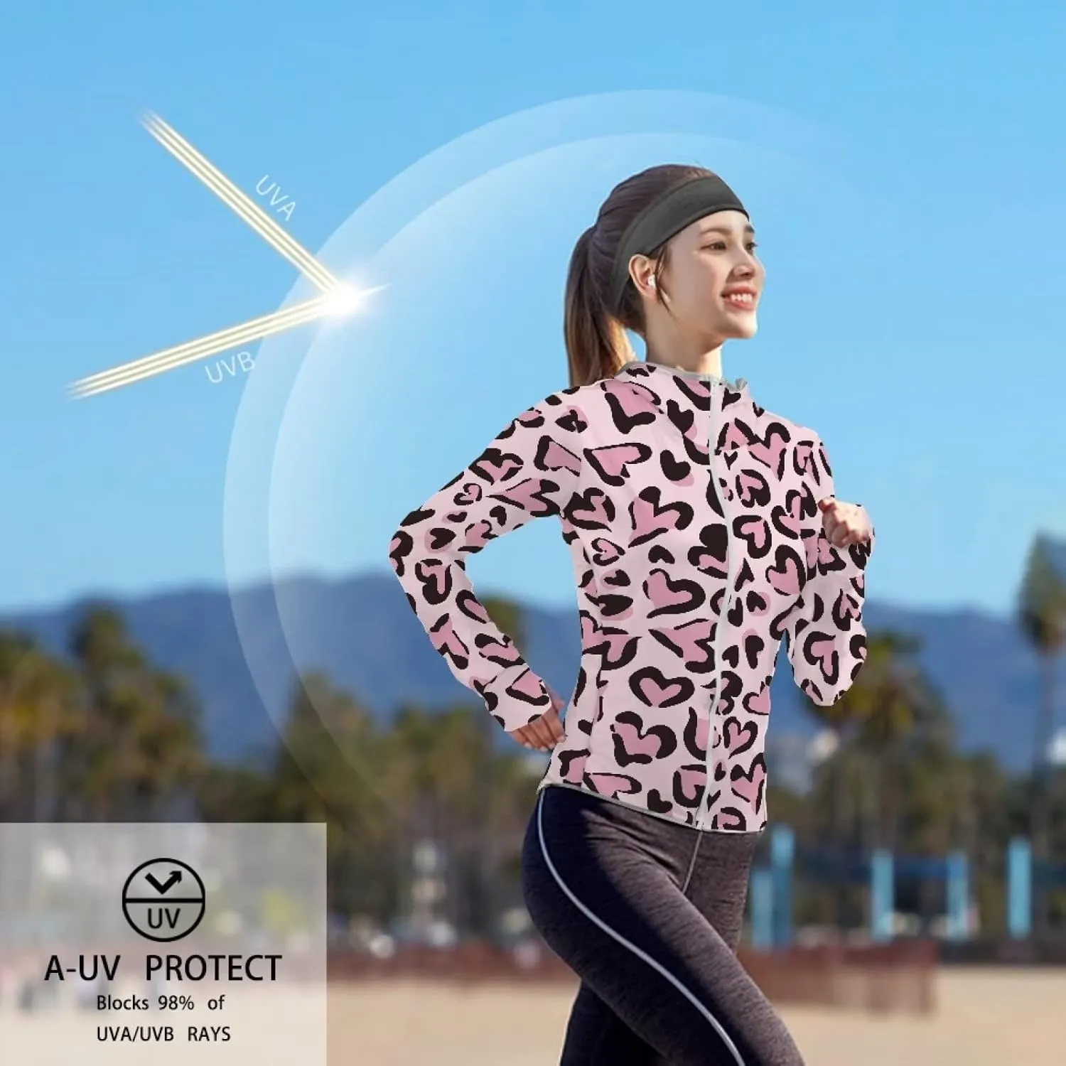 SEANATIVE Athletic Jacket for Women Lightweight Quick Dry Outdoor Running Hiking Shirts Summer Sun Protection Hoodie Top