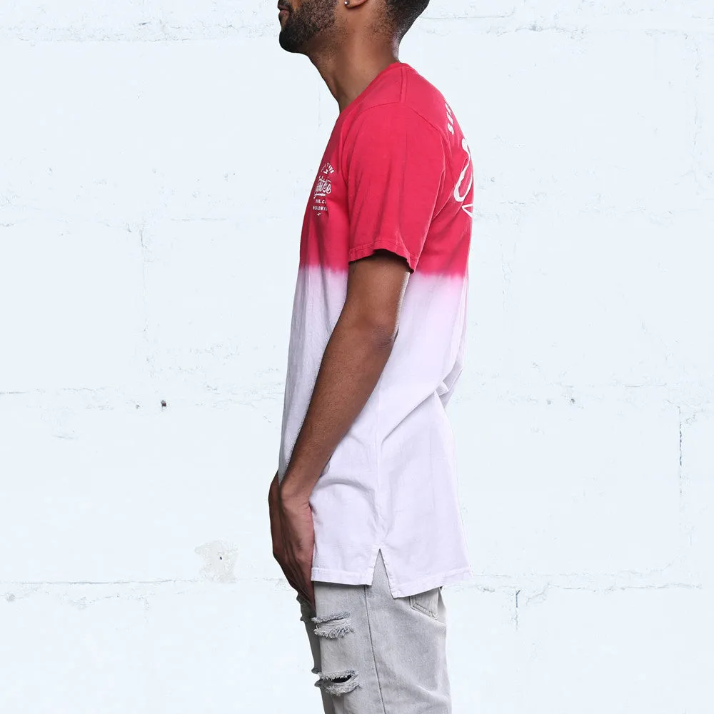 Served Dip Dye T Shirt Gym Red