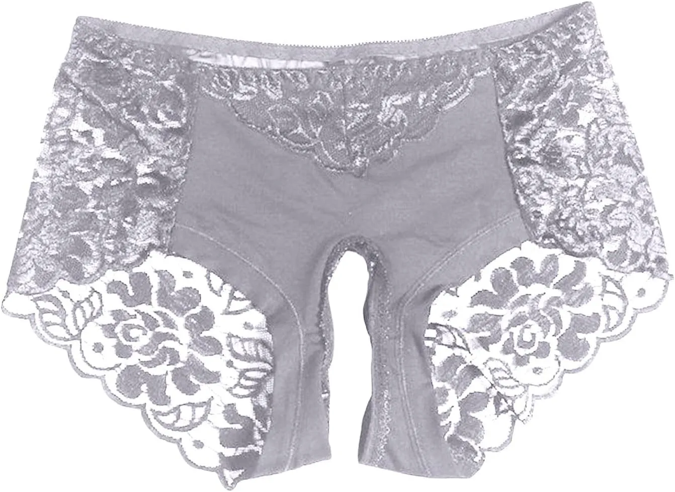 Sexy Lace Sheer Panties for Women Hollow Out Mesh See Through Erotic Briefs Plus Size Valentine Honeymoon Underpant