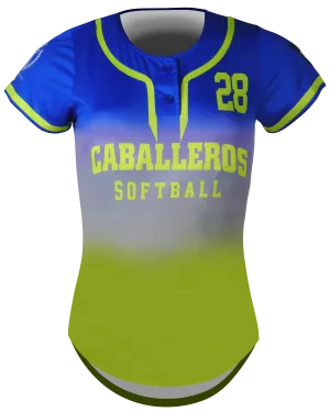 Short Sleeve 2-Button Softball Jersey