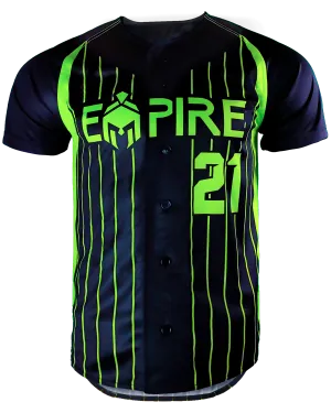 Short Sleeve Full Button Baseball Jersey