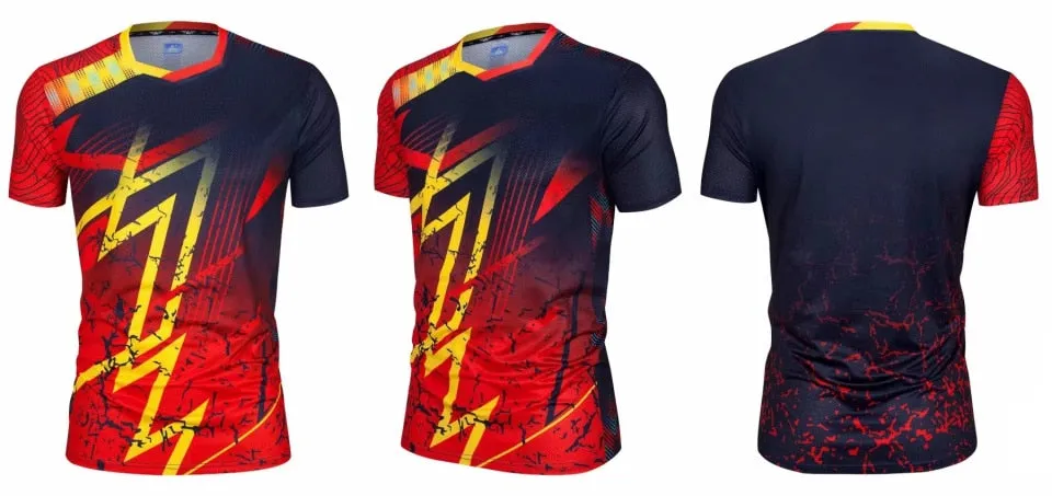 Short sleeve Men Women Badminton Shirts Quick Dry Breathable golf Table Tennis t shirts running t-shirt Fitness clothing