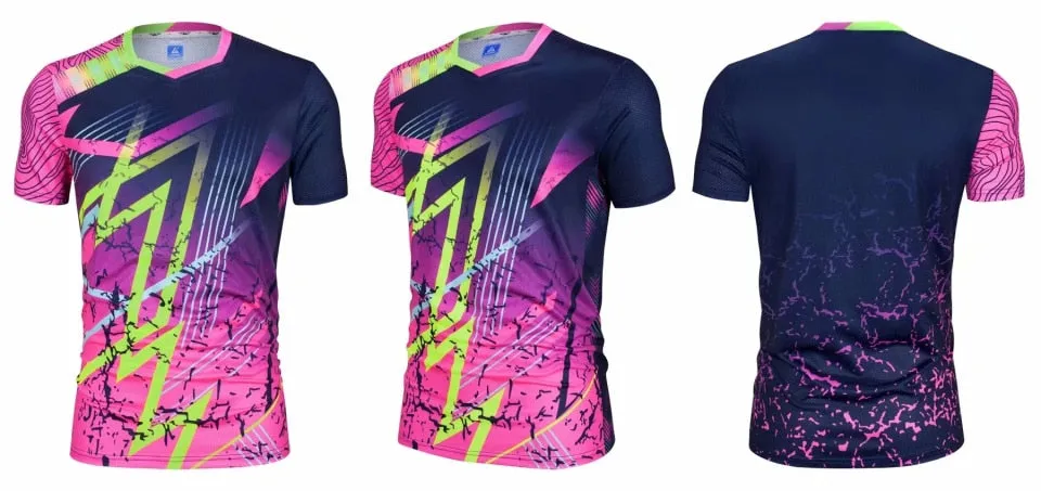 Short sleeve Men Women Badminton Shirts Quick Dry Breathable golf Table Tennis t shirts running t-shirt Fitness clothing