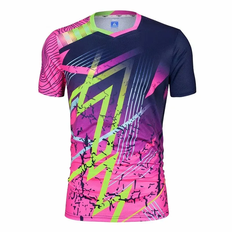 Short sleeve Men Women Badminton Shirts Quick Dry Breathable golf Table Tennis t shirts running t-shirt Fitness clothing