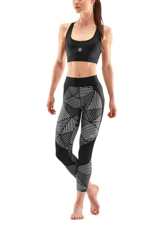 SKINS Women's Compression Long Tights 3-Series - Black Angle