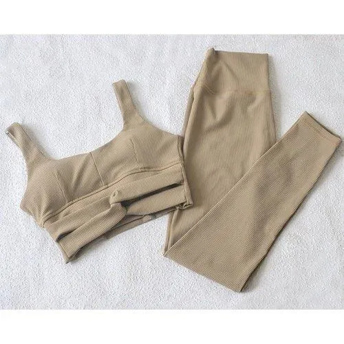 Sleeveless High Waist Yoga Set