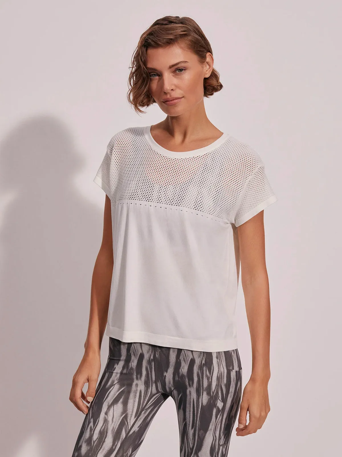 Snow White Seamless Calloway Boxy Tee