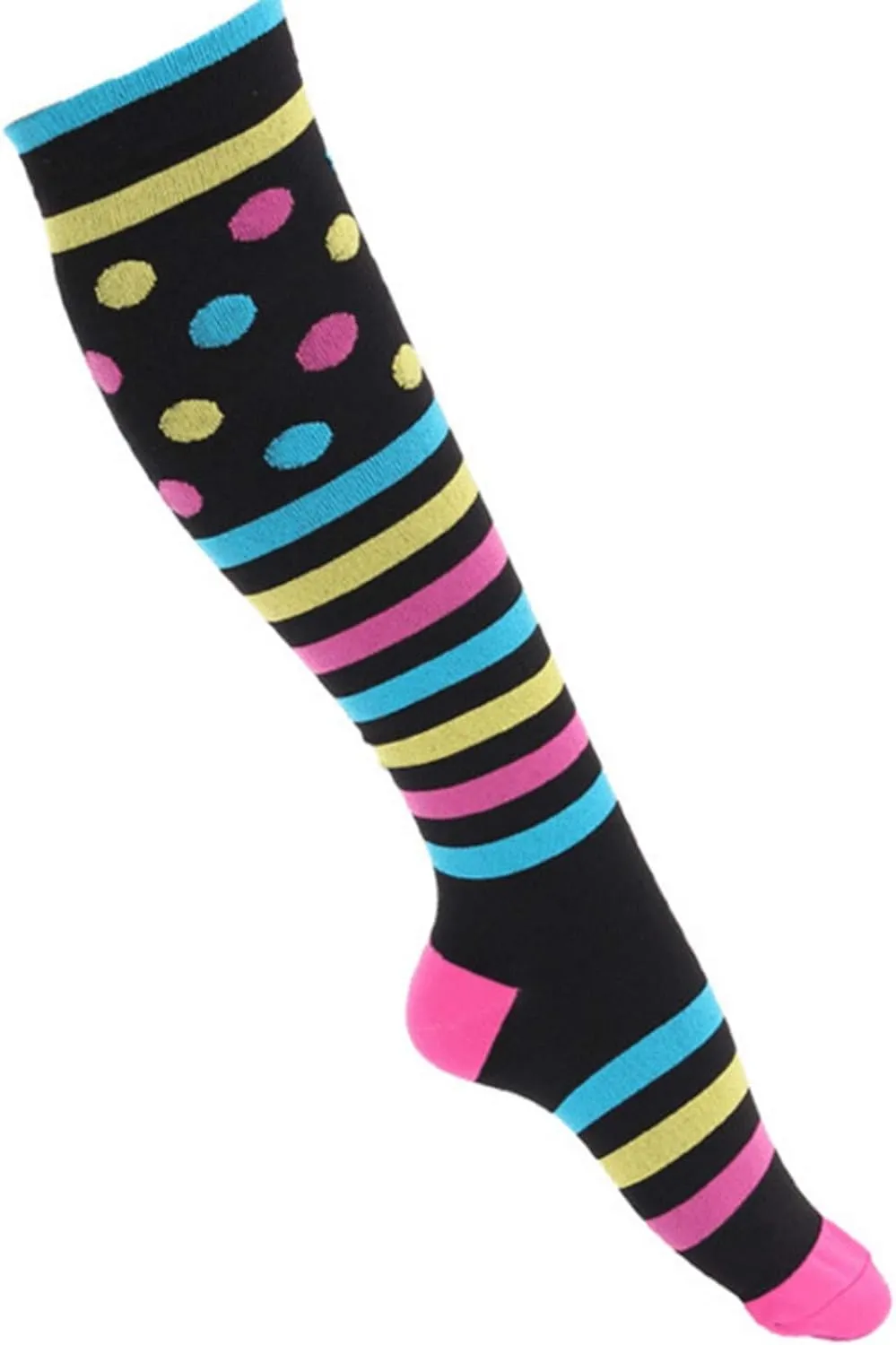 Solid Half-Cushion Compression Socks For Women Socks Running Cotton Compression Socks For Women 15 Mmhg Compression