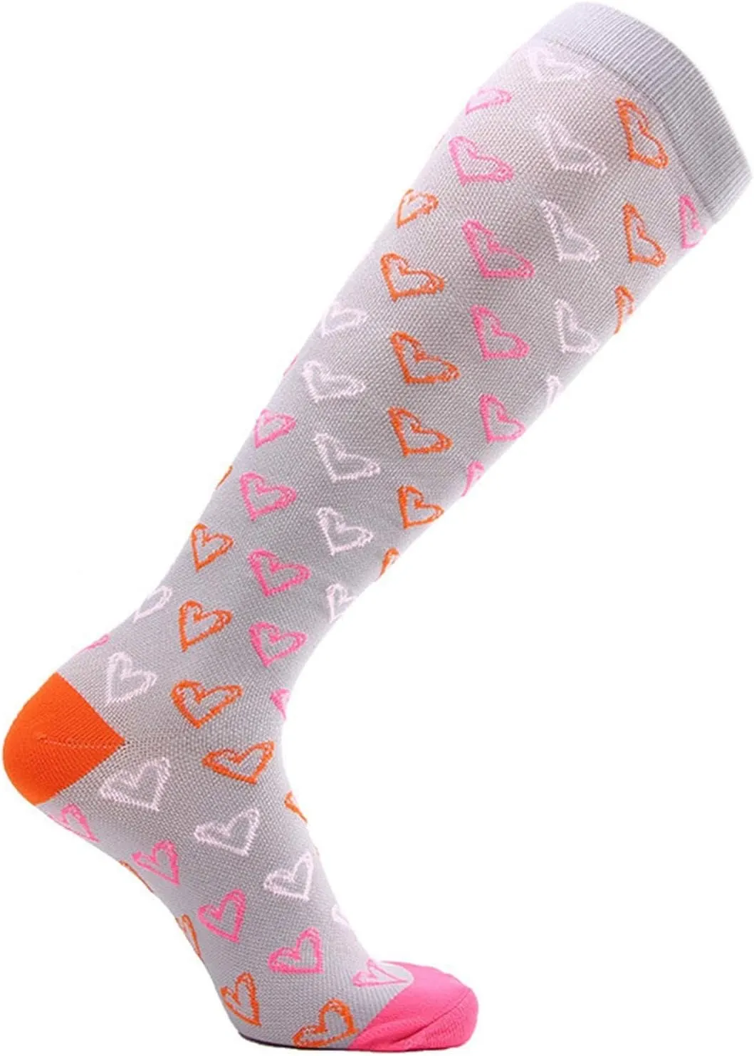 Solid Half-Cushion Compression Socks For Women Socks Running Cotton Compression Socks For Women 15 Mmhg Compression