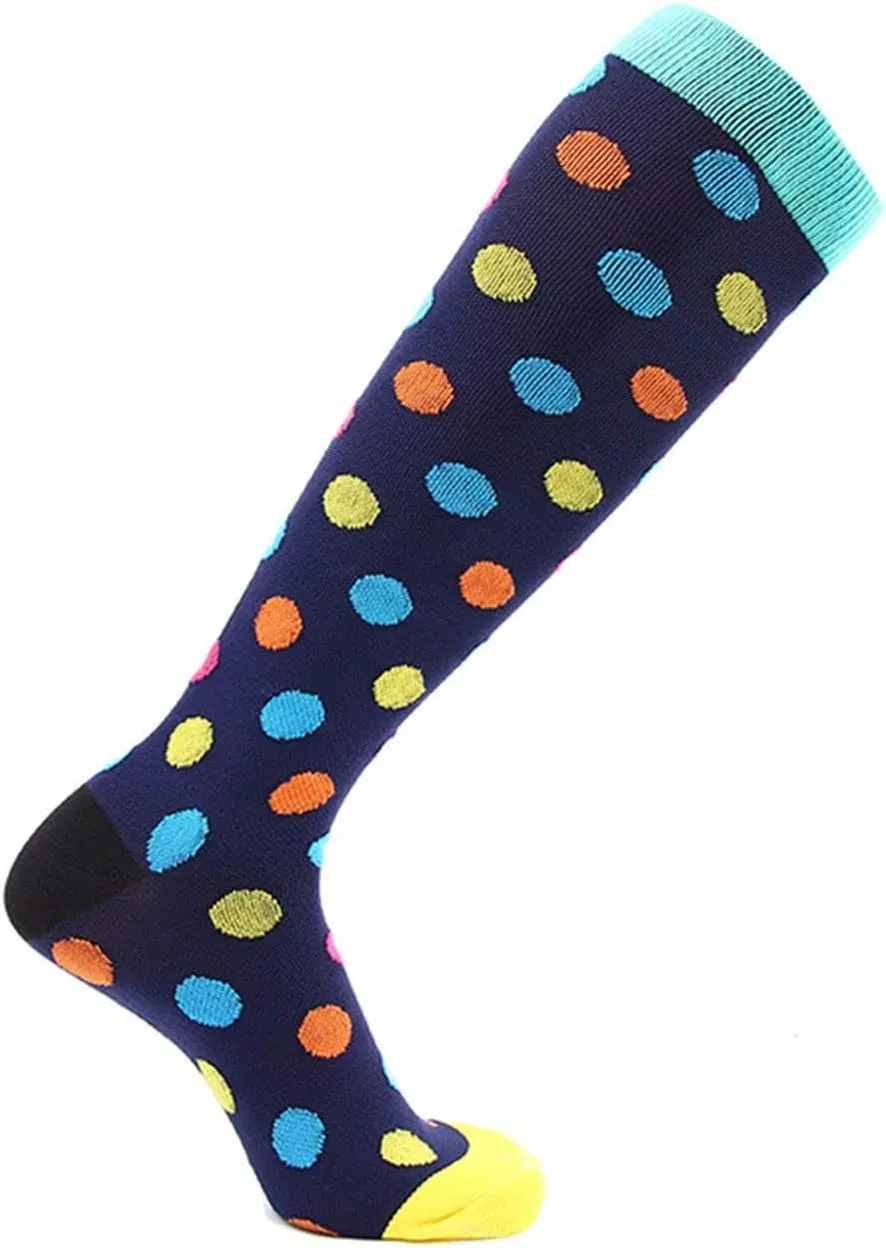 Solid Half-Cushion Compression Socks For Women Socks Running Cotton Compression Socks For Women 15 Mmhg Compression