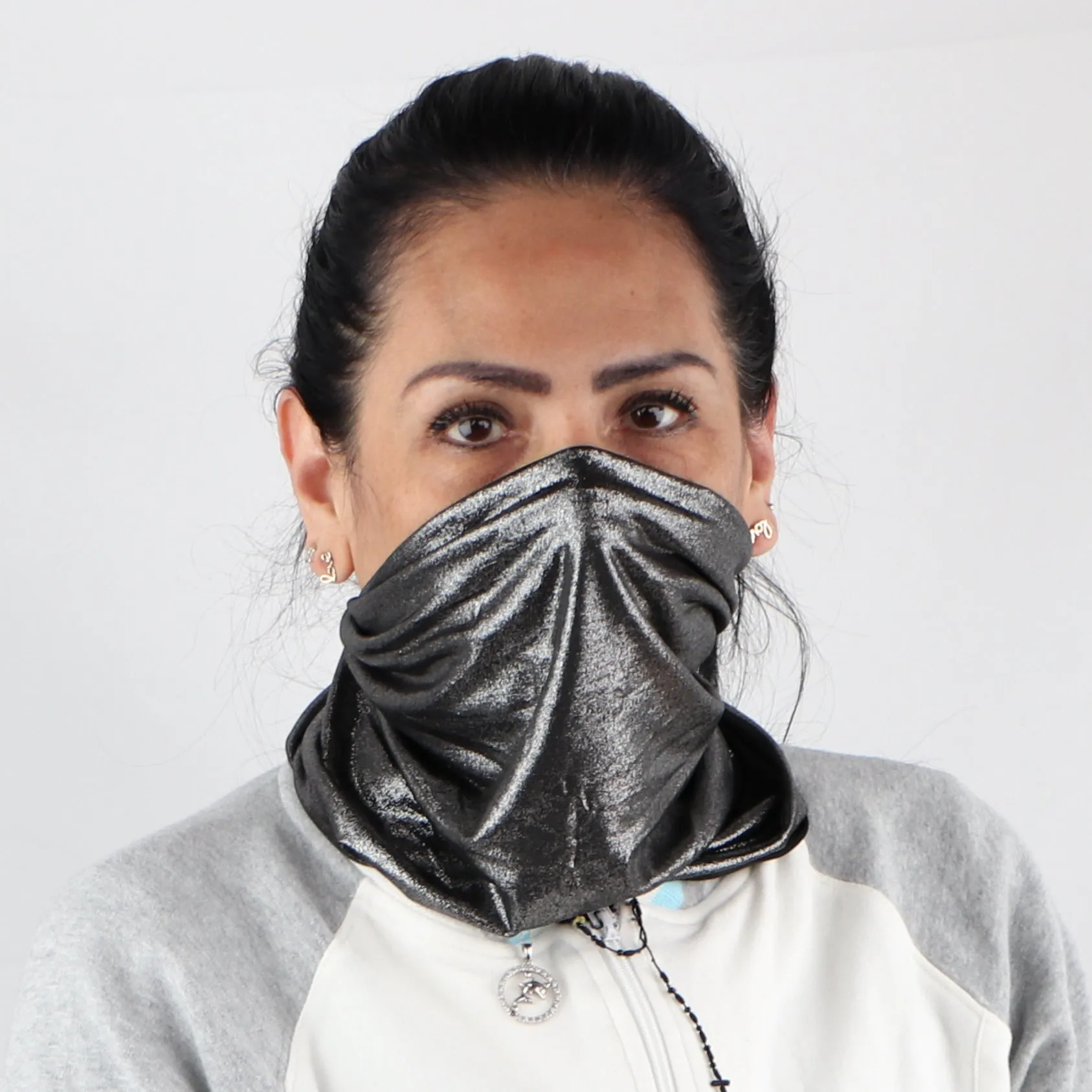 Solid Sparkle Tube Neck Gaiter