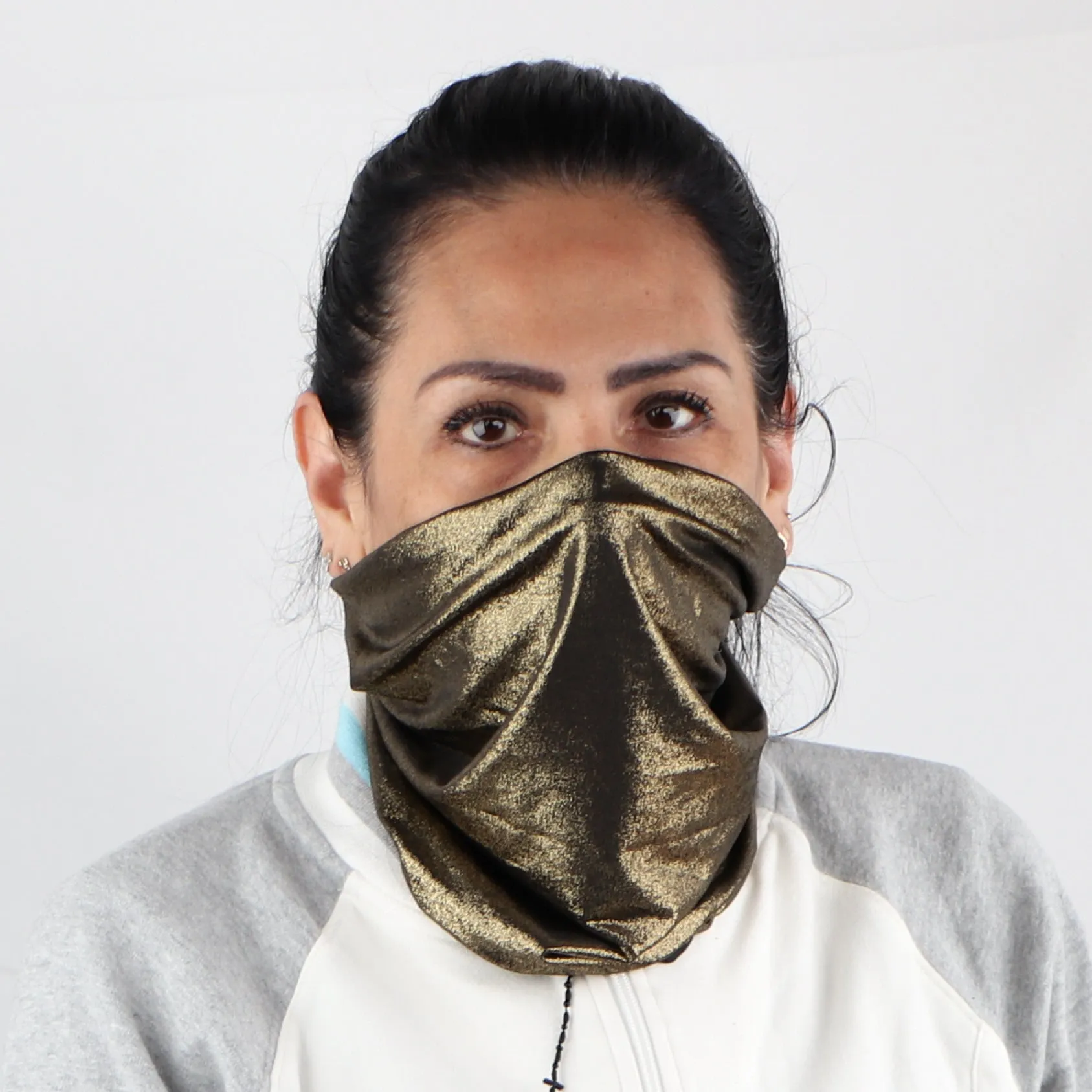 Solid Sparkle Tube Neck Gaiter