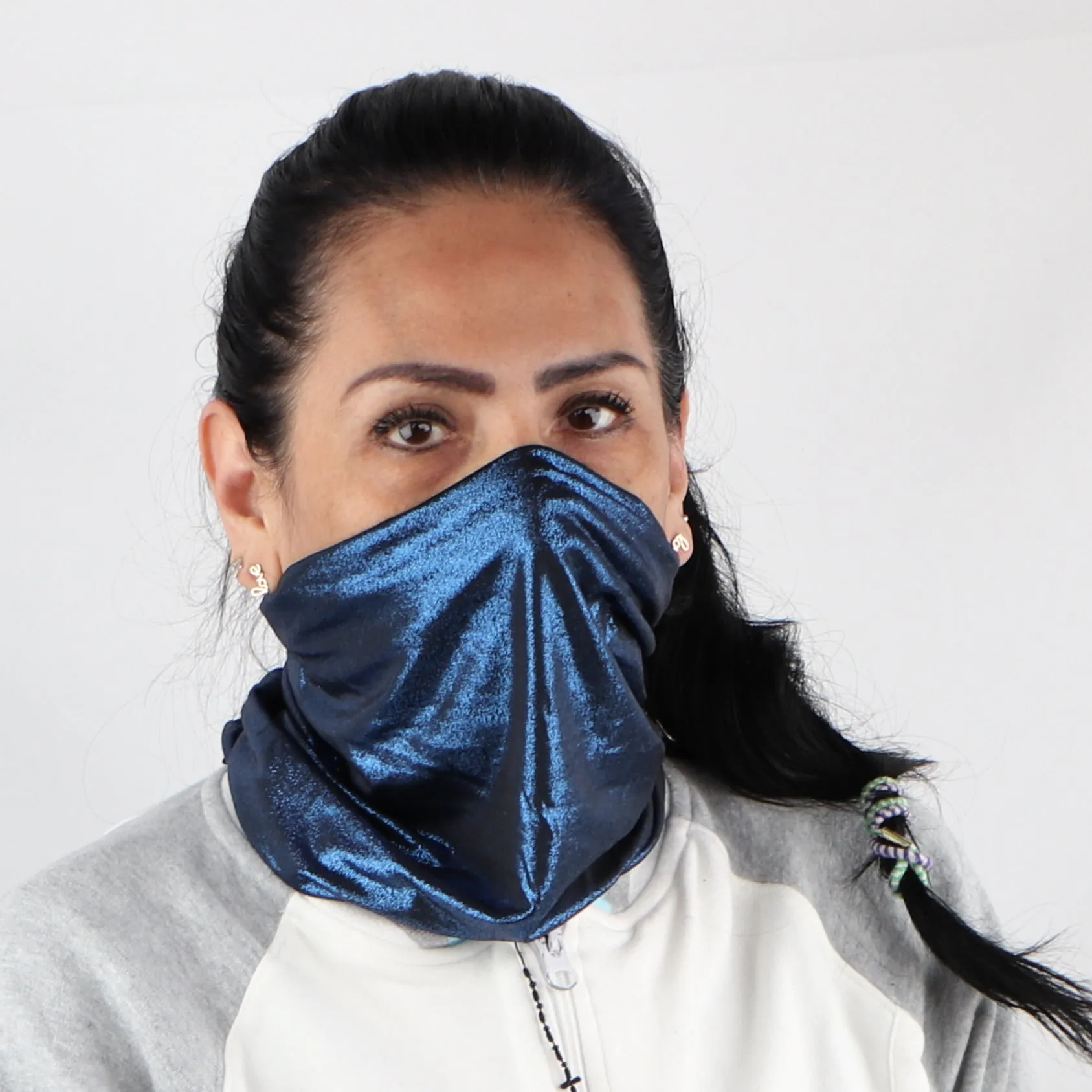 Solid Sparkle Tube Neck Gaiter