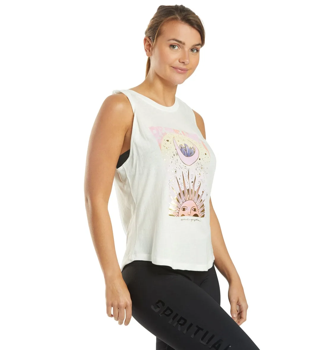 Spiritual Gangster Be The Light Muscle Yoga Tank