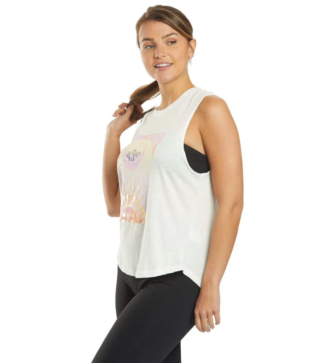 Spiritual Gangster Be The Light Muscle Yoga Tank
