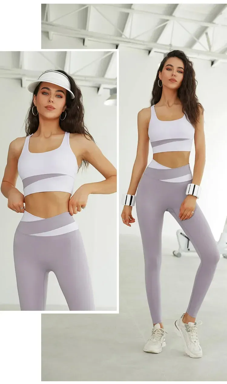 Splicing Seamless Yoga Set