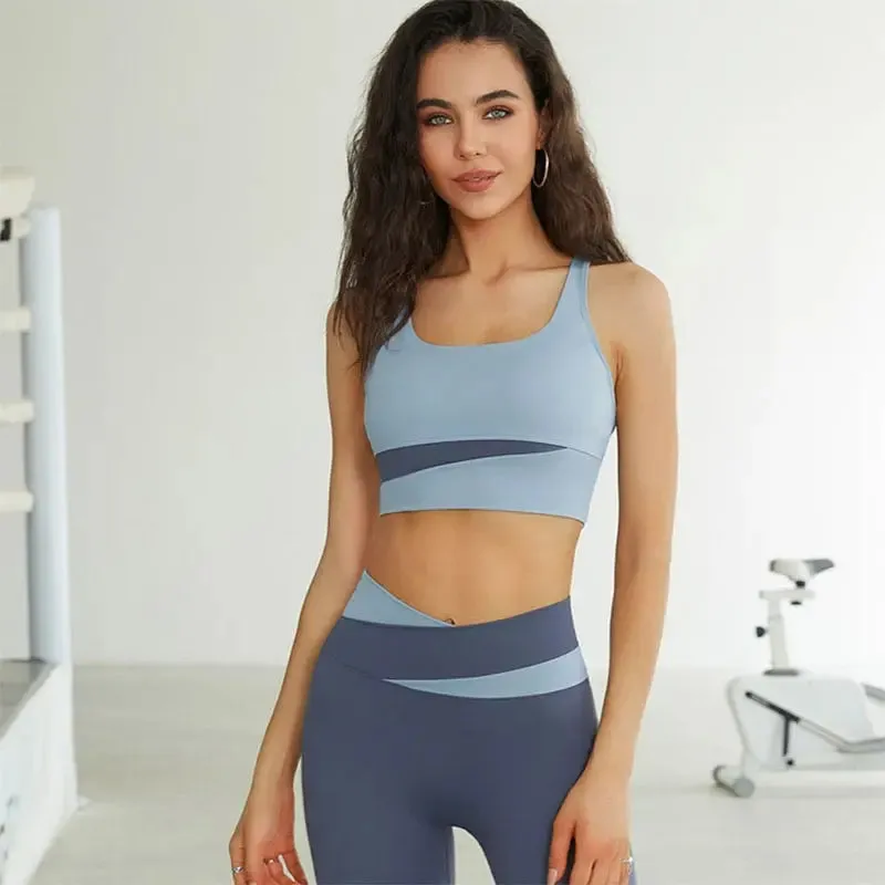 Splicing Seamless Yoga Set