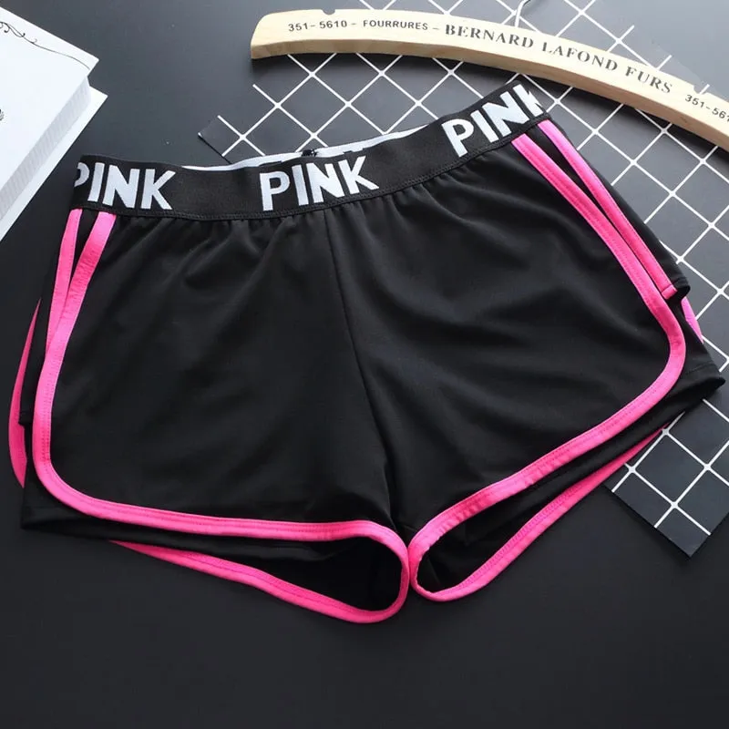Sports running Yoga Middle Waisted Gym Fitness Elastic Quick Dry Running Shorts