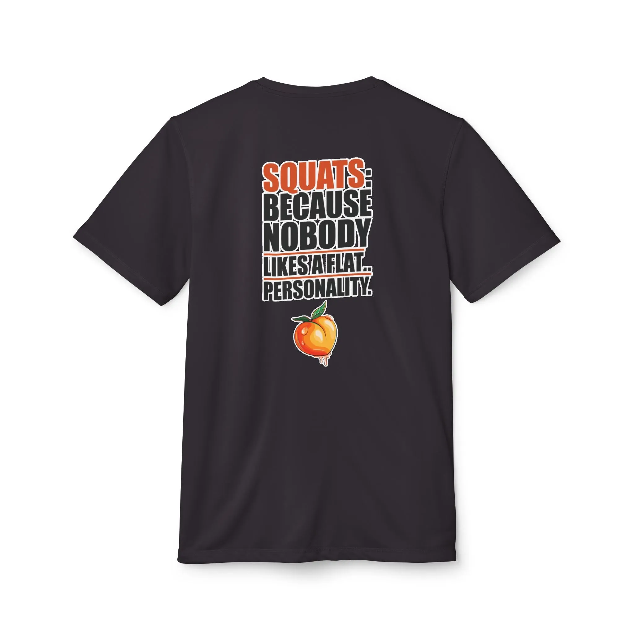 Squats: Because Nobody Likes a Flat Personality | Adidas Gym T-shirt by VTown Designs