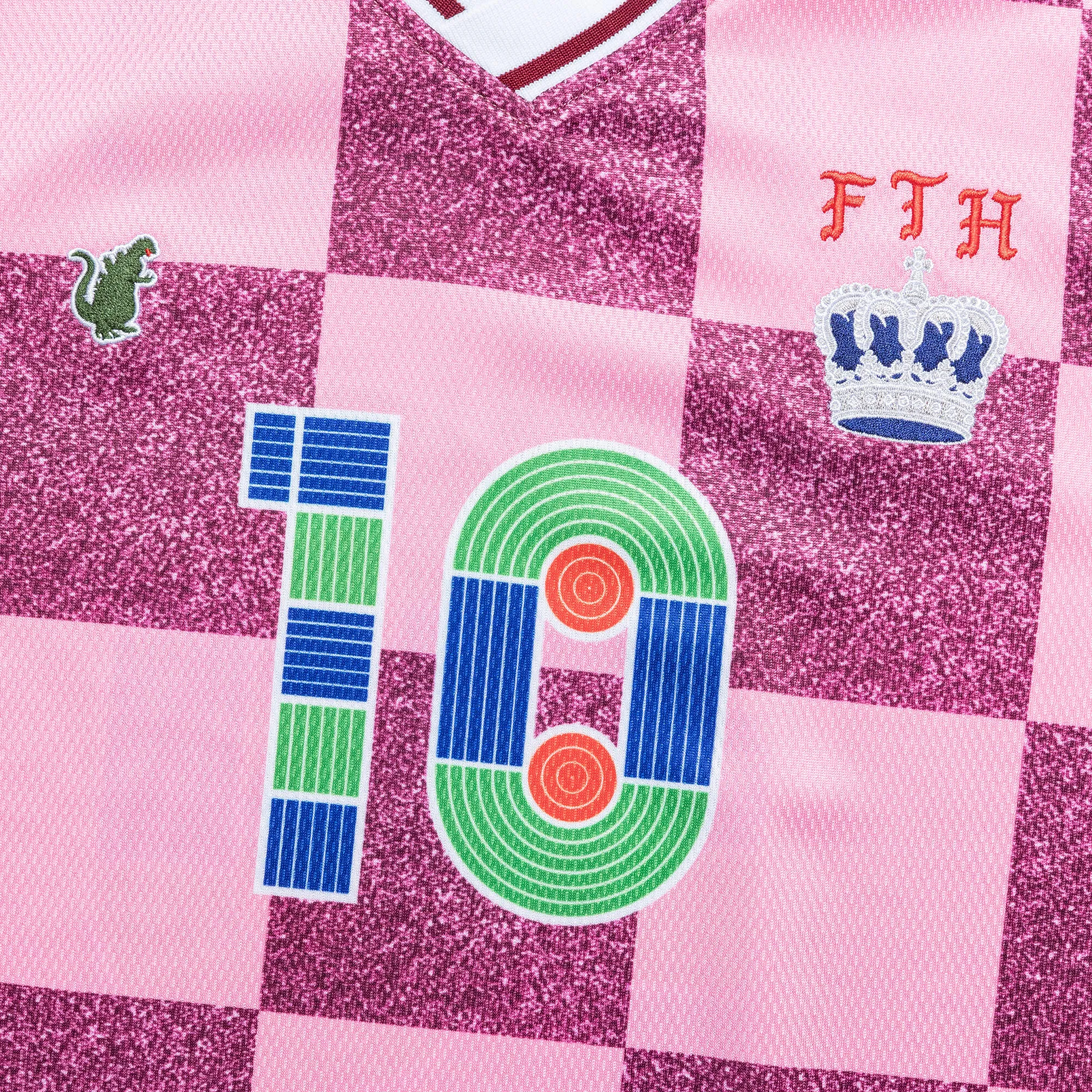STATIC Soccer Jersey Long Sleeve - Cherry