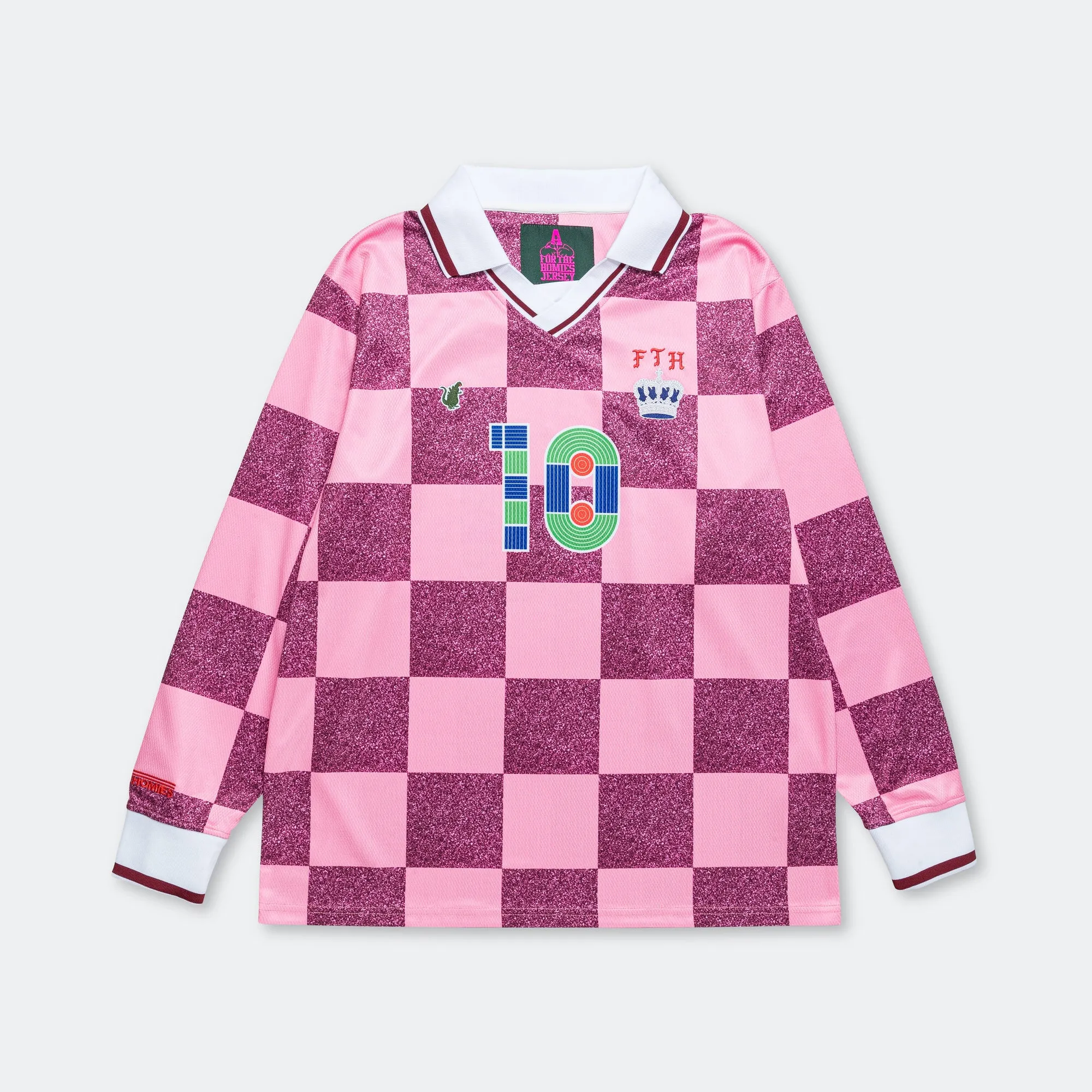 STATIC Soccer Jersey Long Sleeve - Cherry