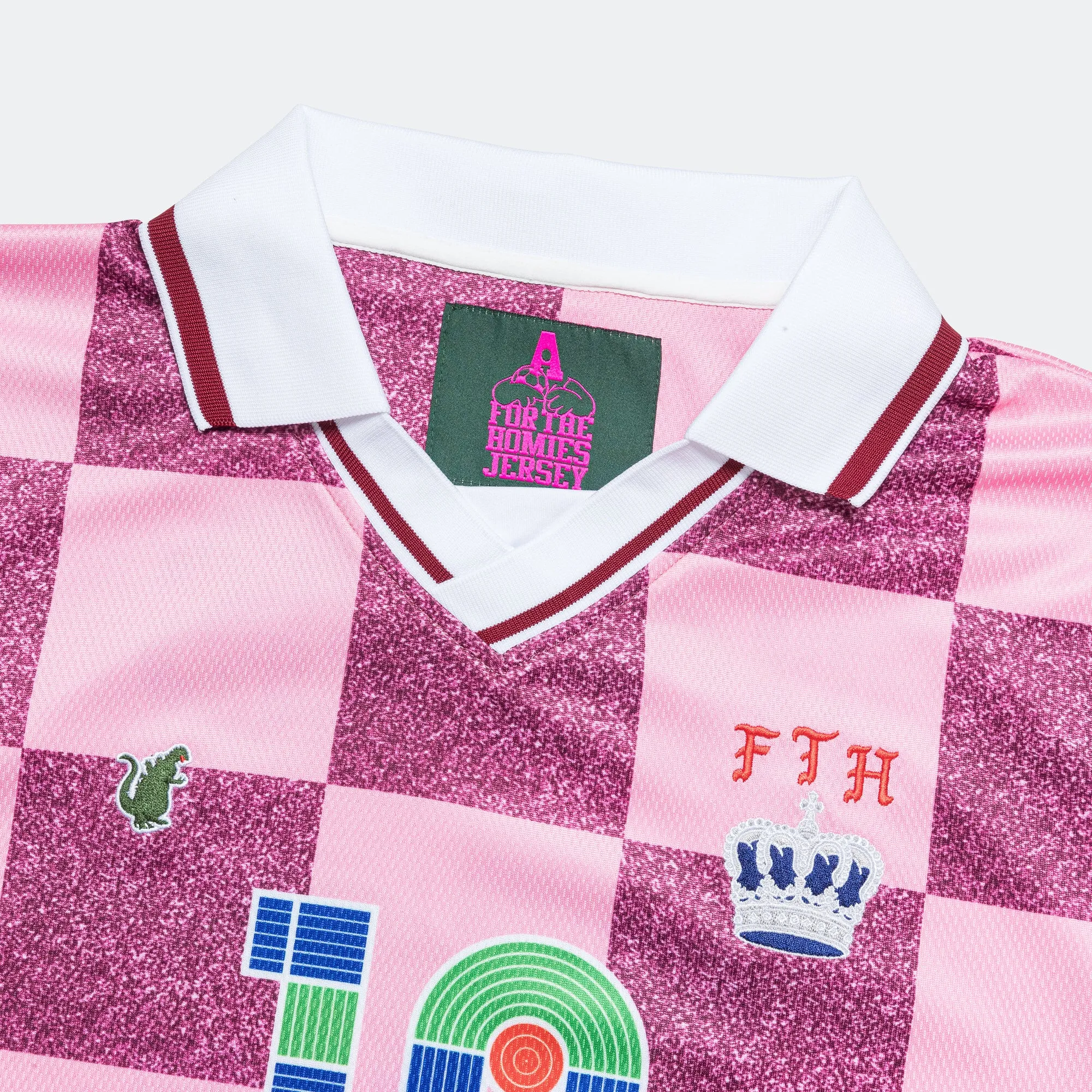 STATIC Soccer Jersey Long Sleeve - Cherry