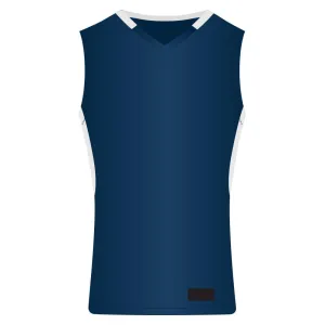 Step-Back Navy-White Basketball Jersey