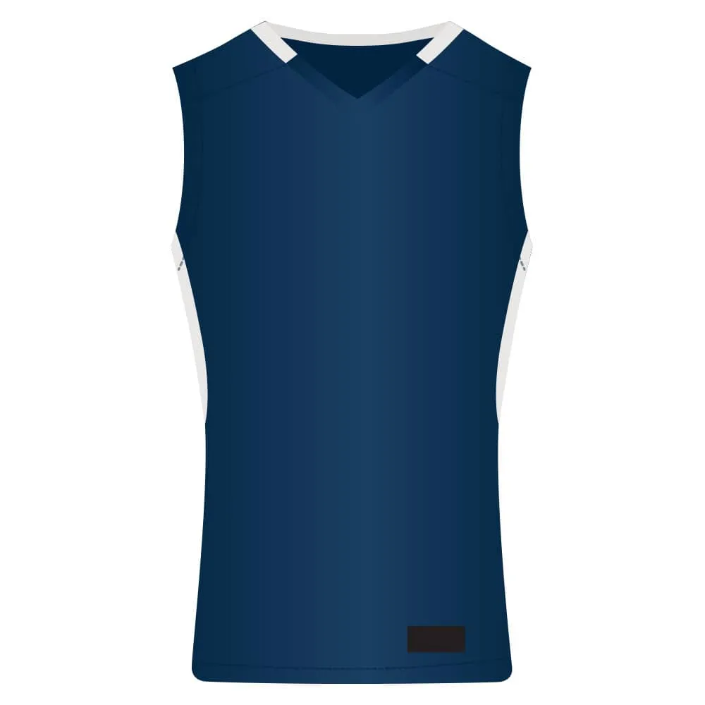 Step-Back Navy-White Basketball Jersey