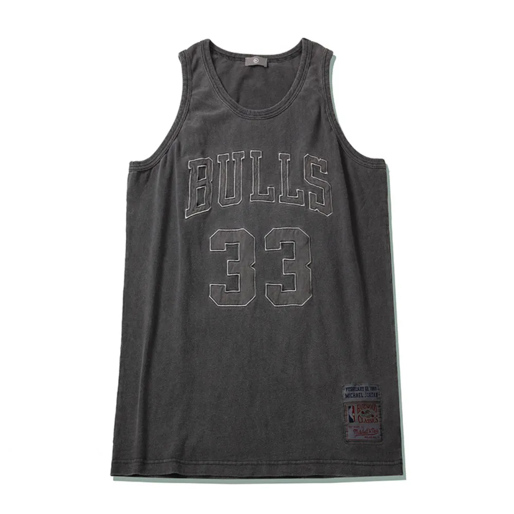 Street Embroidered Basketball Vest