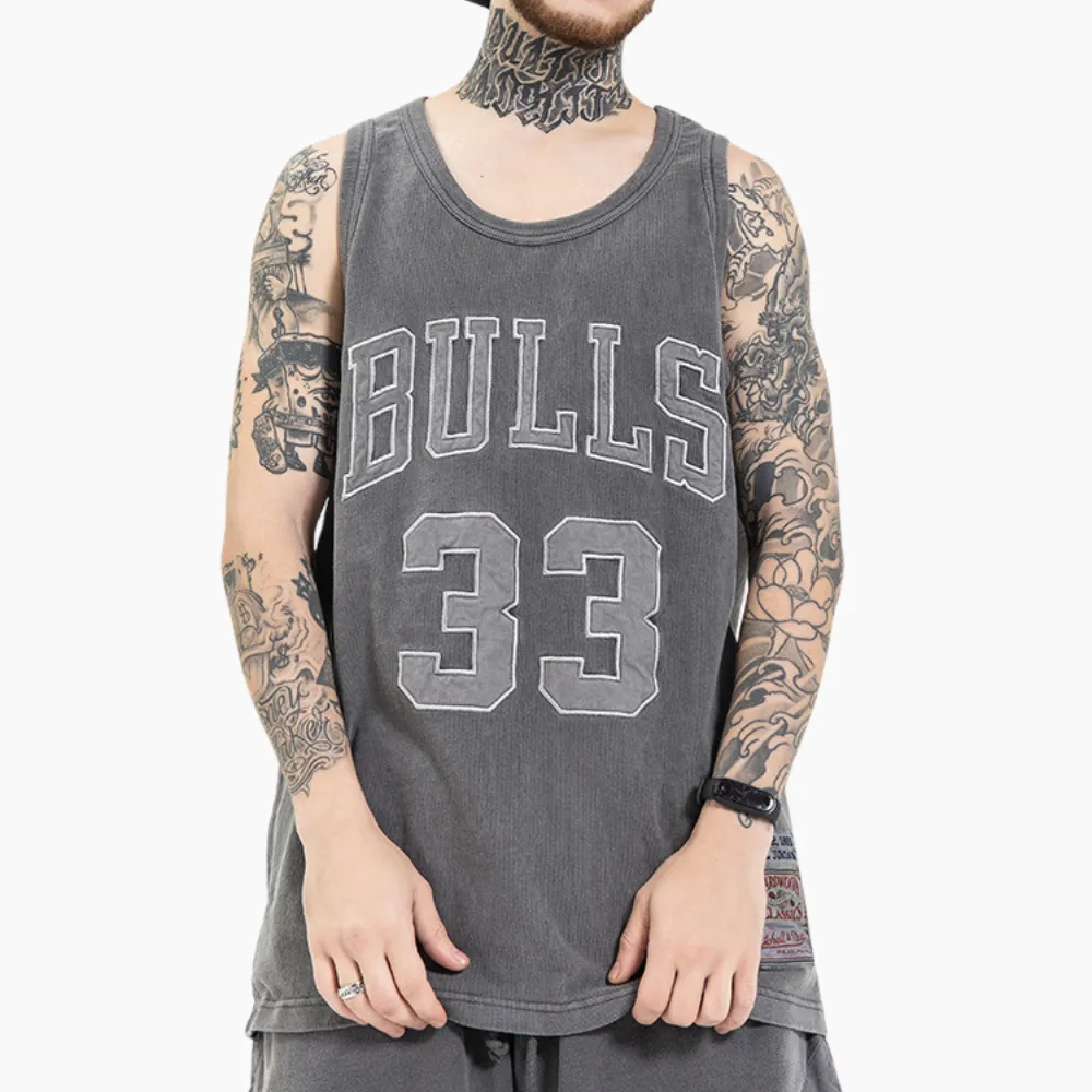 Street Embroidered Basketball Vest