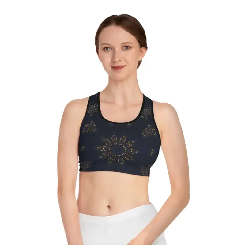 Stylish Sports Bra with Mandala Pattern for your Workout