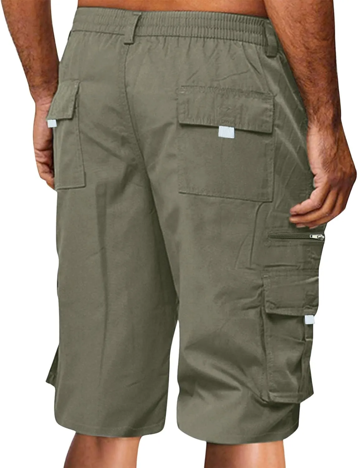 Summer Casual Cargo Shorts Mens 2024 Lightweight Multi Pocket TrendyStreetwear Shorts Lightweight Beach Shorts