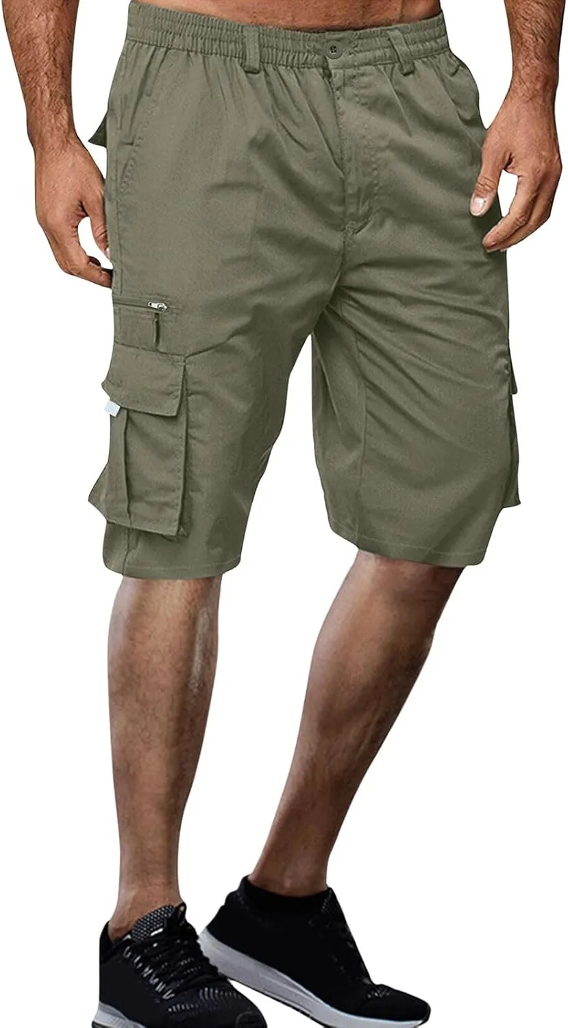 Summer Casual Cargo Shorts Mens 2024 Lightweight Multi Pocket TrendyStreetwear Shorts Lightweight Beach Shorts