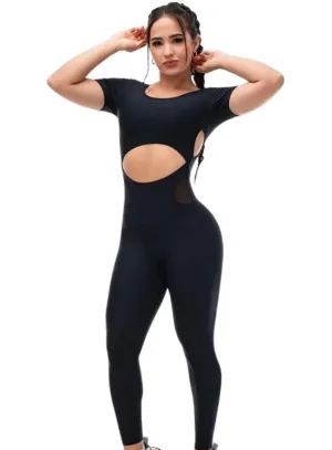 Supplex Open Front Jumpsuit S