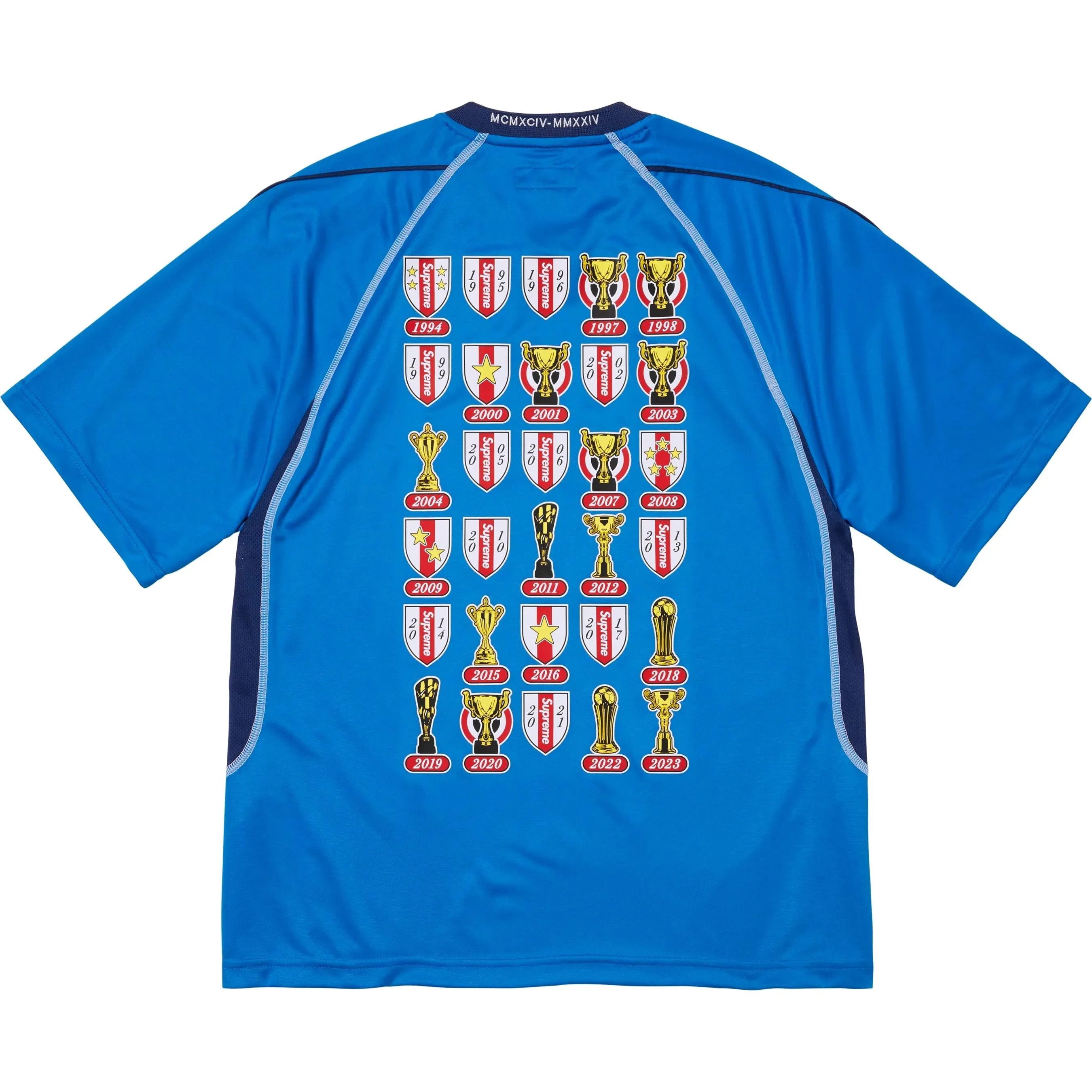 Supreme Jacquard Soccer Jersey Blue Set