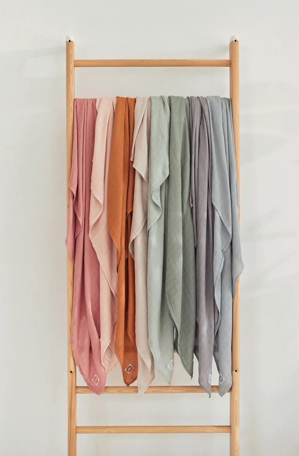Swaddle Bamboo Cotton 115x115cm -Storm Grey - 2 Pack