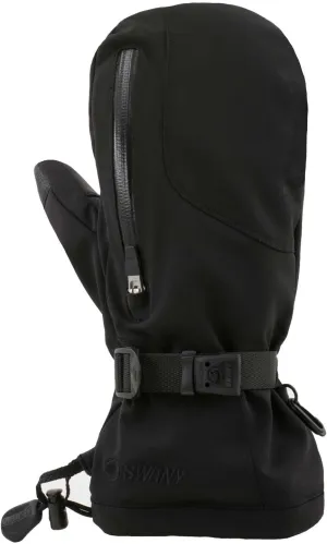 SWANY Men's Norse Soft Warm Insulated Durable Flexible Toaster Leather Palm Winter Sports Mittens