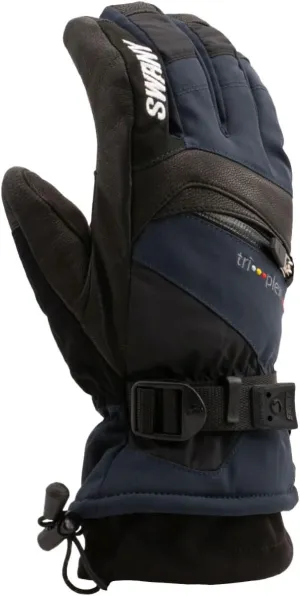 SWANY Women's X-Change Sports Moisture-Wicking Quick-Drying Warm Durable Flexible Leather Winter Gloves